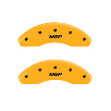 गैलरी व्यूवर में इमेज लोड करें, MGP 4 Caliper Covers Engraved Front &amp; Rear MGP Yellow finish black ch