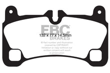 Laden Sie das Bild in den Galerie-Viewer, EBC 08 Porsche Cayenne 4.8 Turbo Extra Duty Rear Brake Pads