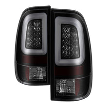 Charger l&#39;image dans la galerie, Spyder 97-03 Ford F150 Stylsd. F250 V3 Lght Bar LED Tail Lights - Blk Smk ALT-YD-FF15097V3-LBLED-BSM