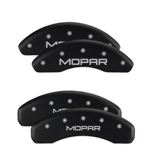 Carica l&#39;immagine nel visualizzatore di Gallery, MGP 4 Caliper Covers Engraved Front &amp; Rear 300 Black finish silver ch