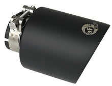 Carica l&#39;immagine nel visualizzatore di Gallery, aFe Takeda 304 SS Clamp-On Exhaust Tip 2.5in. Inlet / 4.5in. Outlet / 7in. L - Black