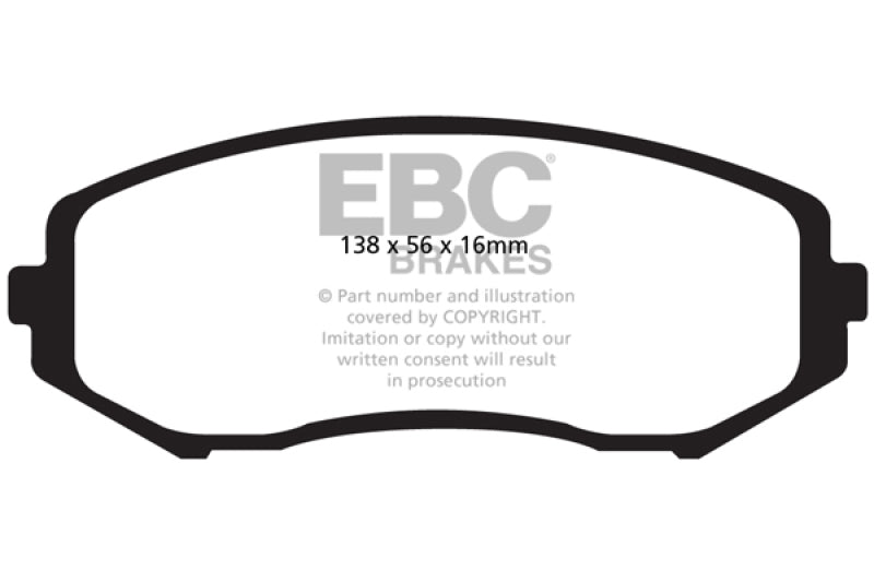 EBC 08+ Suzuki Grand Vitara 2.4 Ultimax2 Front Brake Pads