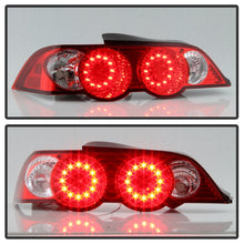 Cargar imagen en el visor de la galería, Spyder Acura RSX 02-04 LED Tail Lights Red Clear ALT-YD-ARSX02-LED-RC