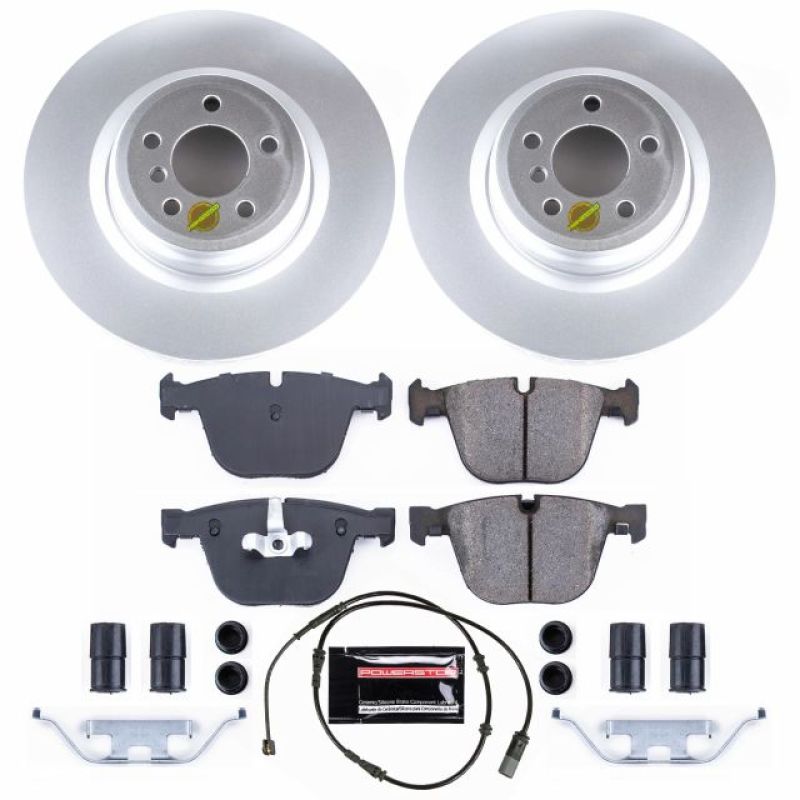 Power Stop 11-15 BMW 750i Rear Z23 Evolution Sport Coated Brake Kit