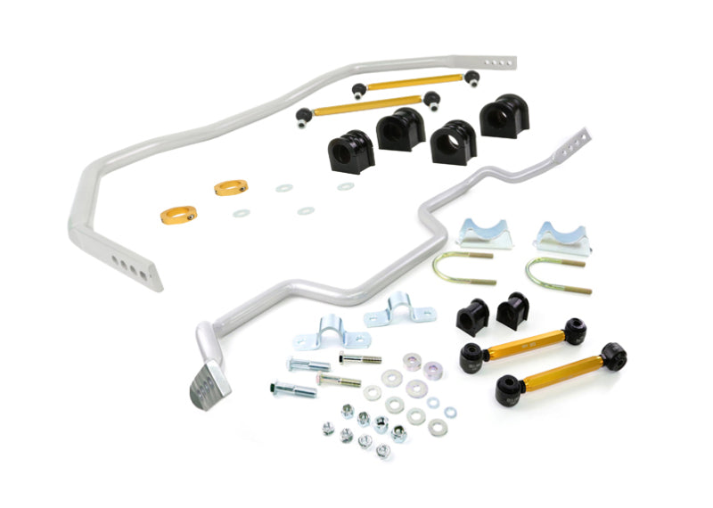 Whiteline Front and Rear Adj Swaybar Combo with Links & Locks 05-14 Ford Mustang S197