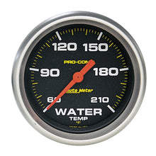 Charger l&#39;image dans la galerie, Autometer Pro Comp 60-210 Deg F Full Sweep Electronic Water Temperature Low Temp Gauge