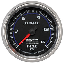 Laden Sie das Bild in den Galerie-Viewer, Autometer Cobalt 2-5/8in  Mechanical Fuel Pressure Gauge 0-15 PSI