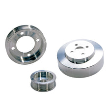 गैलरी व्यूवर में इमेज लोड करें, BBK 94-95 Mustang 5.0 Underdrive Pulley Kit - Lightweight CNC Billet Aluminum (3pc)