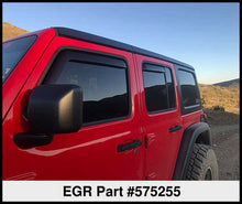 Laden Sie das Bild in den Galerie-Viewer, EGR 2018 Jeep Wrangler JL SlimLine In-Channel WindowVisors Set of 4 - Matte Black