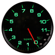 Charger l&#39;image dans la galerie, Autometer Spek-Pro Gauge Tachometer 5in 11K Rpm W/Shift Light &amp; Peak Mem Black/Black