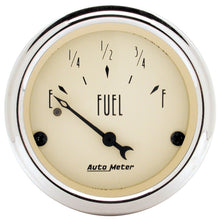 Carica l&#39;immagine nel visualizzatore di Gallery, Autometer 2-1/16 inch Antique Beige Fuel Level Gauge