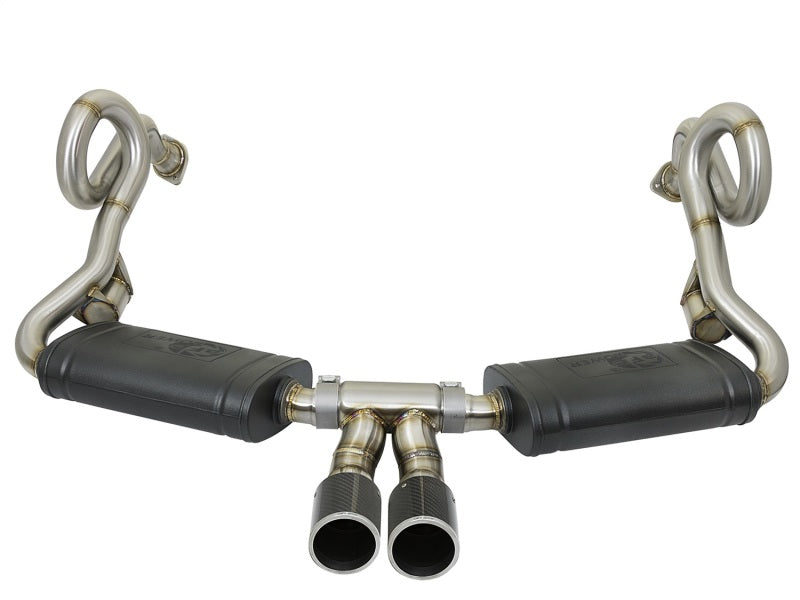 aFe MACHForce-Xp 2in 304 SS Cat-Back Exhaust w/Carbon Fiber Tips 13-16 Porsche Boxster 2.7L/3.4L