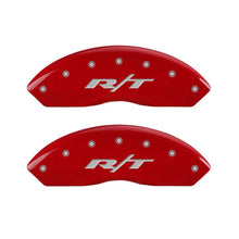 गैलरी व्यूवर में इमेज लोड करें, MGP 4 Caliper Covers Engraved Front &amp; Rear RT Red finish silver ch