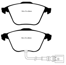 Cargar imagen en el visor de la galería, EBC 08-11 Volkswagen CC 3.6 Yellowstuff Front Brake Pads