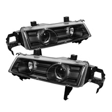 Cargar imagen en el visor de la galería, Spyder Honda Prelude 92-96 Projector Headlights LED Halo Black High H1 Low H1 PRO-YD-HP92-BK