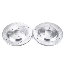 Charger l&#39;image dans la galerie, Power Stop 05-14 Ford Mustang Rear Evolution Drilled &amp; Slotted Rotors - Pair