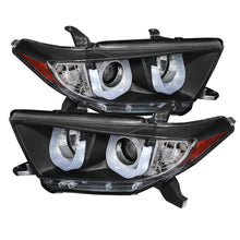 Load image into Gallery viewer, Spyder Toyota Highlander 11-13 Projector Headlights 3D DRL Blk PRO-YD-THLAN11-3DDRL-BK