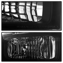 Charger l&#39;image dans la galerie, Xtune Ford F250/350/450 Super Duty 05-07 Crystal Headlights Black Smoked HD-JH-FS05-AM-BSM