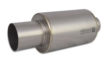 Cargar imagen en el visor de la galería, Vibrant Titanium Muffler w/Straight Cut Natural Tip 3.5in Inlet / 3.5in Outlet