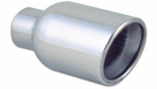 Laden Sie das Bild in den Galerie-Viewer, Vibrant 4in Round SS Exhaust Tip (Double Wall Resonated Angle Cut Rolled Edge)