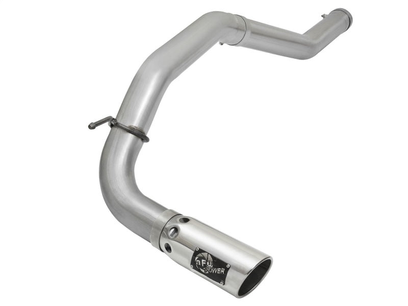 aFe Atlas Exhaust 5in DPF-Back Al Steel 2016 Nissan Titan XD V8-5.0L Polished Tip