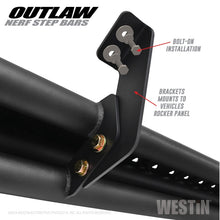 गैलरी व्यूवर में इमेज लोड करें, Westin 15-19 Ford F-150 SuperCrew / 17-19 Ford F-250/350 Crew Cab Outlaw Nerf Step Bars