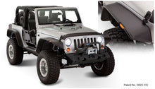 Cargar imagen en el visor de la galería, Bushwacker 07-18 Jeep Wrangler Flat Style Flares 4pc Fits 2-Door Sport Utility Only - Black