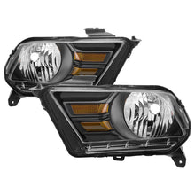 Carica l&#39;immagine nel visualizzatore di Gallery, xTune Ford Mustang 10-14 (Non HID) OEM Style Headlights - OEM Black HD-JH-TCOL14-OE-L