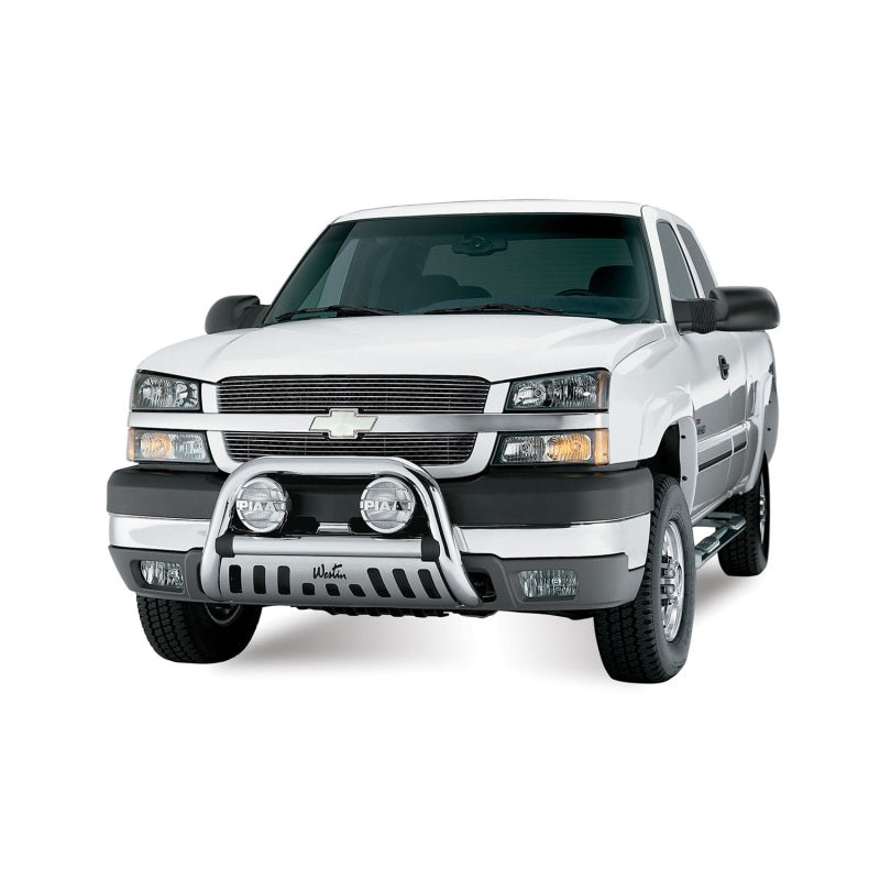 Westin 1999-2013 Chevy Silverado 1500 Crew Cab Signature 3 Nerf Step Bars - Chrome