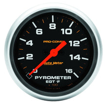 Charger l&#39;image dans la galerie, Autometer Pro Comp Full Sweep Electronic 1600F Pyrometer Gauge