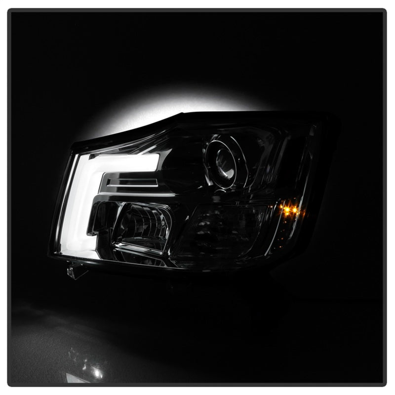 Spyder 04-15 Nissan Titan / 04-07 Nissan Armada V2 Projector Headlights - Chrome PRO-YD-NTI04-DRL-C