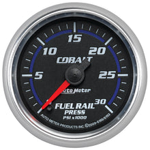 Laden Sie das Bild in den Galerie-Viewer, Autometer Cobalt 52mm 0-30,000 PSI F/S Electronic Diesel Fuel Rail Pressure Gauge (Cummins 5.9L)