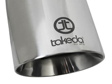 Cargar imagen en el visor de la galería, aFe Takeda 304 Stainless Steel Clamp-On Exhaust Tip 2.5in. Inlet / 4.5in. Outlet / 9in. L - Polished