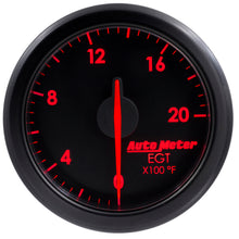 गैलरी व्यूवर में इमेज लोड करें, Autometer Airdrive 2-1/16in EGT Gauge 0-2000 Degrees F - Black