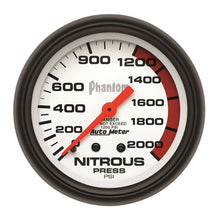 Carica l&#39;immagine nel visualizzatore di Gallery, Autometer Phantom 66.7mm 0-2000 PSI Mechanical Nitrous Pressure Gauge