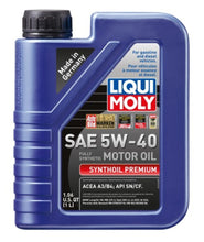 Carica l&#39;immagine nel visualizzatore di Gallery, LIQUI MOLY 1L Synthoil Premium Motor Oil SAE 5W40 - Single