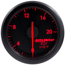 गैलरी व्यूवर में इमेज लोड करें, Autometer Airdrive 2-1/16in EGT Gauge 0-2000 Degrees F - Black