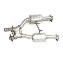 गैलरी व्यूवर में इमेज लोड करें, BBK 94-95 Mustang 5.0 Short Mid X Pipe With Catalytic Converters 2-1/2 For BBK Long Tube Headers