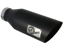 Laden Sie das Bild in den Galerie-Viewer, aFe MACHForce XP Exhausts Tips SS-304 EXH Tip 4In x 7Out x 18L Bolt-On (blk)