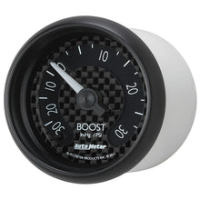 Laden Sie das Bild in den Galerie-Viewer, Autometer GT Series 52mm Mechanical 30 In Hg/30 psi Vacuum/Boost Gauge