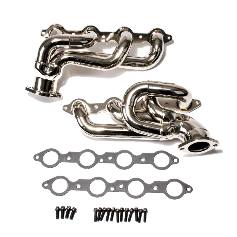 BBK 10-15 Camaro LS3 L99 Shorty Tuned Length Exhaust Headers - 1-3/4 Chrome