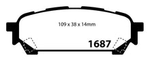 Charger l&#39;image dans la galerie, EBC 04-06 Saab 9-2X 2.0 Turbo Yellowstuff Rear Brake Pads