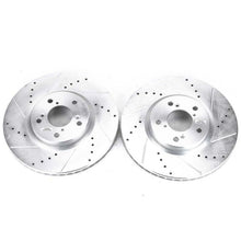 गैलरी व्यूवर में इमेज लोड करें, Power Stop 07-13 Acura MDX Front Evolution Drilled &amp; Slotted Rotors - Pair