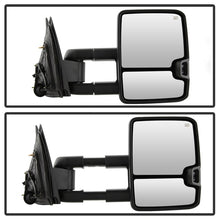 Carica l&#39;immagine nel visualizzatore di Gallery, xTune Chevy Silverado 14-16 Heated Amber LED Signal Telescoping Mirrors MIR-CSIL14S-G2-PWH-AM-SET