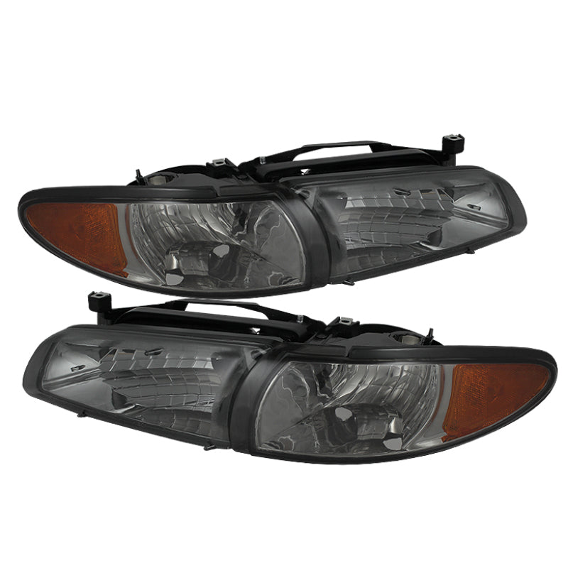 Xtune Pontiac Grand Prix 97-03 Crystal Headlights w/ Amber Corner Lights HD-JH-PGPRIX-SET-AM-SM