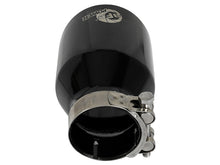 Cargar imagen en el visor de la galería, aFe MACH Force-Xp 409 SS Clamp-On Exhaust Tip 2.5in. Inlet / 4in. Outlet / 6in. L - Black