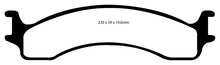 Charger l&#39;image dans la galerie, EBC 00-02 Dodge Ram 2500 Pick-up 5.2 2WD Yellowstuff Front Brake Pads