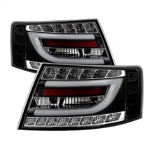 Cargar imagen en el visor de la galería, Spyder Audi A6 05-08 4Dr Sedan Only Version 2 Light Bar LED Tail Lights Blk ALT-YD-AA605V2-LBLED-BK