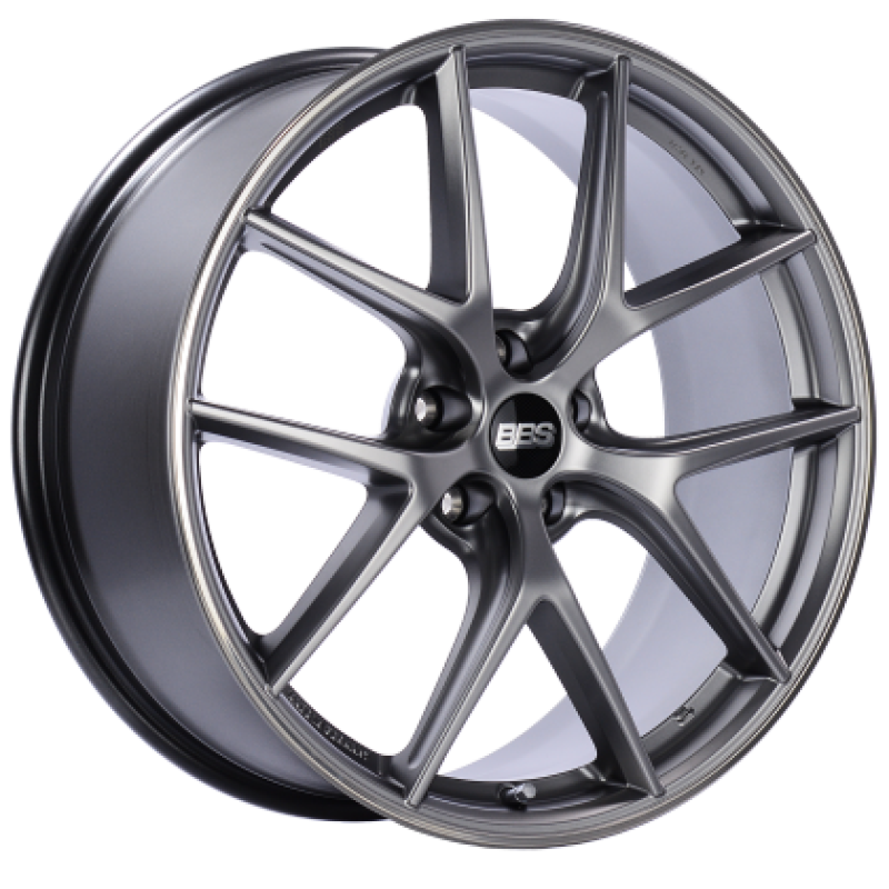 BBS CI-R 19x10 5x120 ET25 Platinum Silver Polished Rim Protector Wheel -82mm PFS/Clip Required