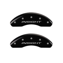 Charger l&#39;image dans la galerie, MGP Front set 2 Caliper Covers Engraved Front Insight Black finish silver ch